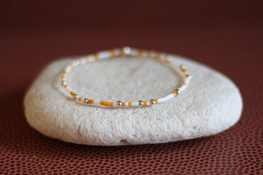 Go Sports Orange & White Bracelet