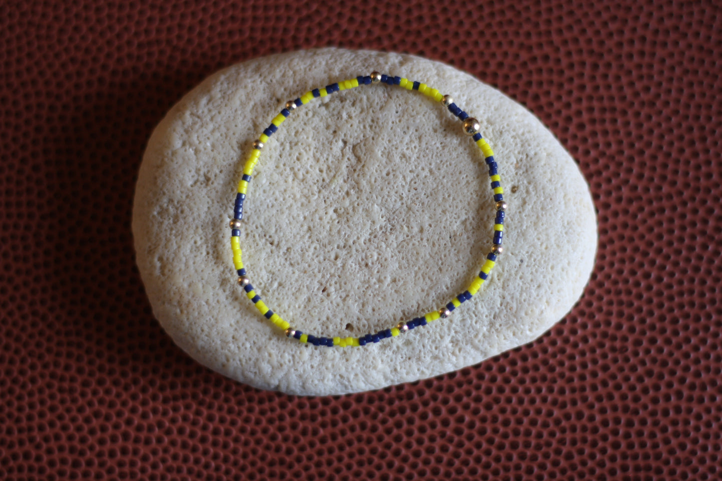 Go Sports Navy & Maize Bracelet