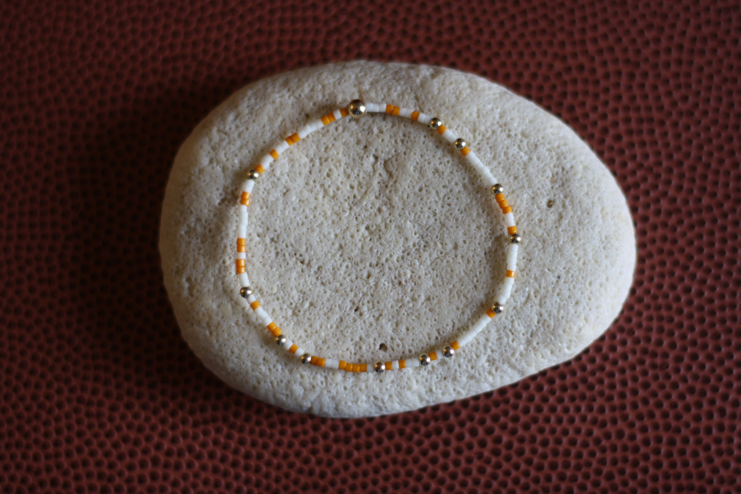 Go Sports Orange & White Bracelet