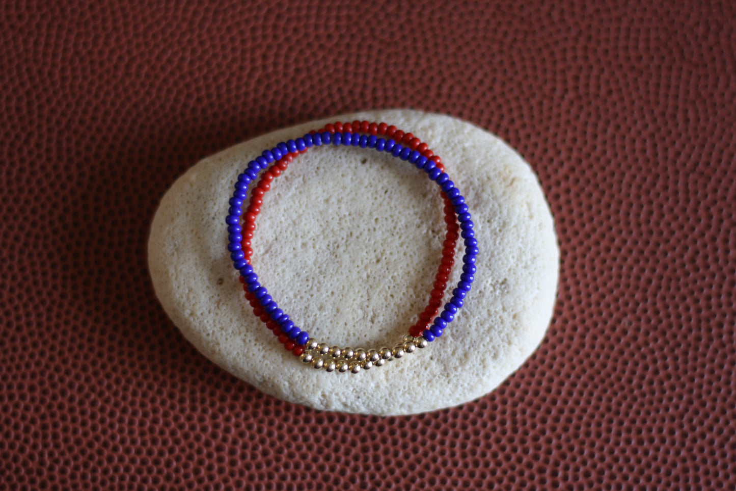 Go Sports Cardinal Red & Blue Bracelet Stack (Set of 2)