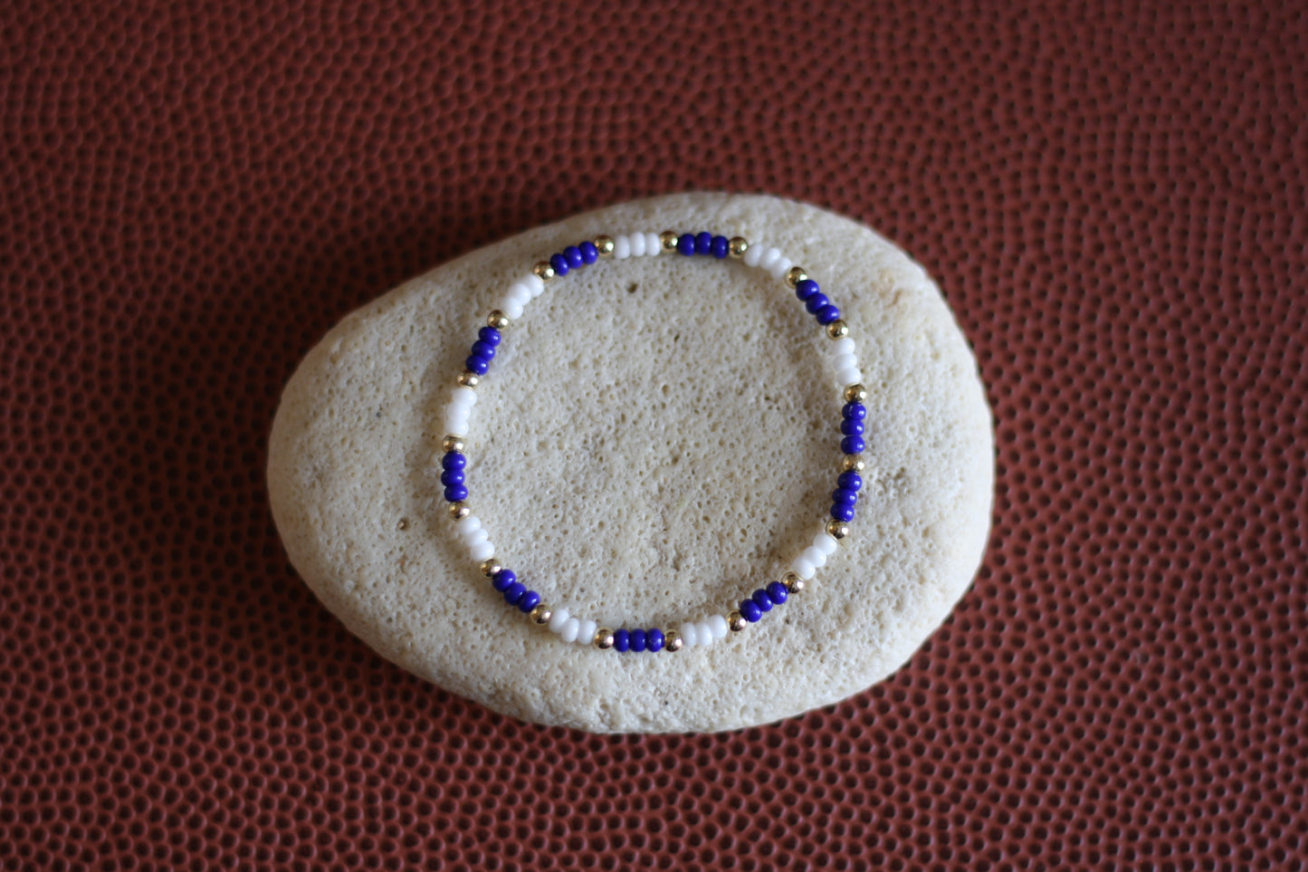 Go Sports Royal Blue & White Checker Bracelet