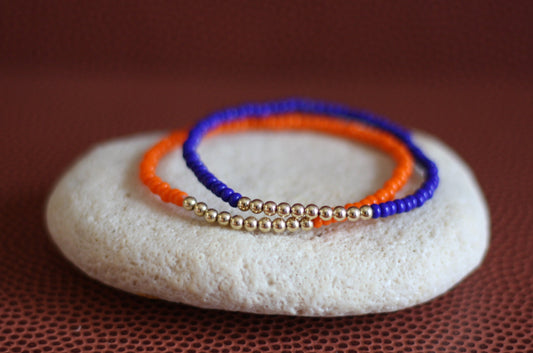 Go Sports Orange & Blue Bracelet Stack (Set of 2)