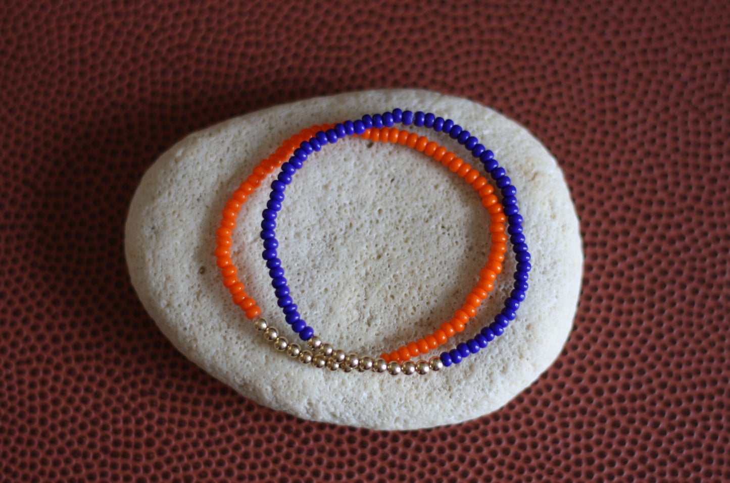 Go Sports Orange & Blue Bracelet Stack (Set of 2)