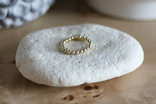 Iconic Gold-Filled Ring, 3mm Beads