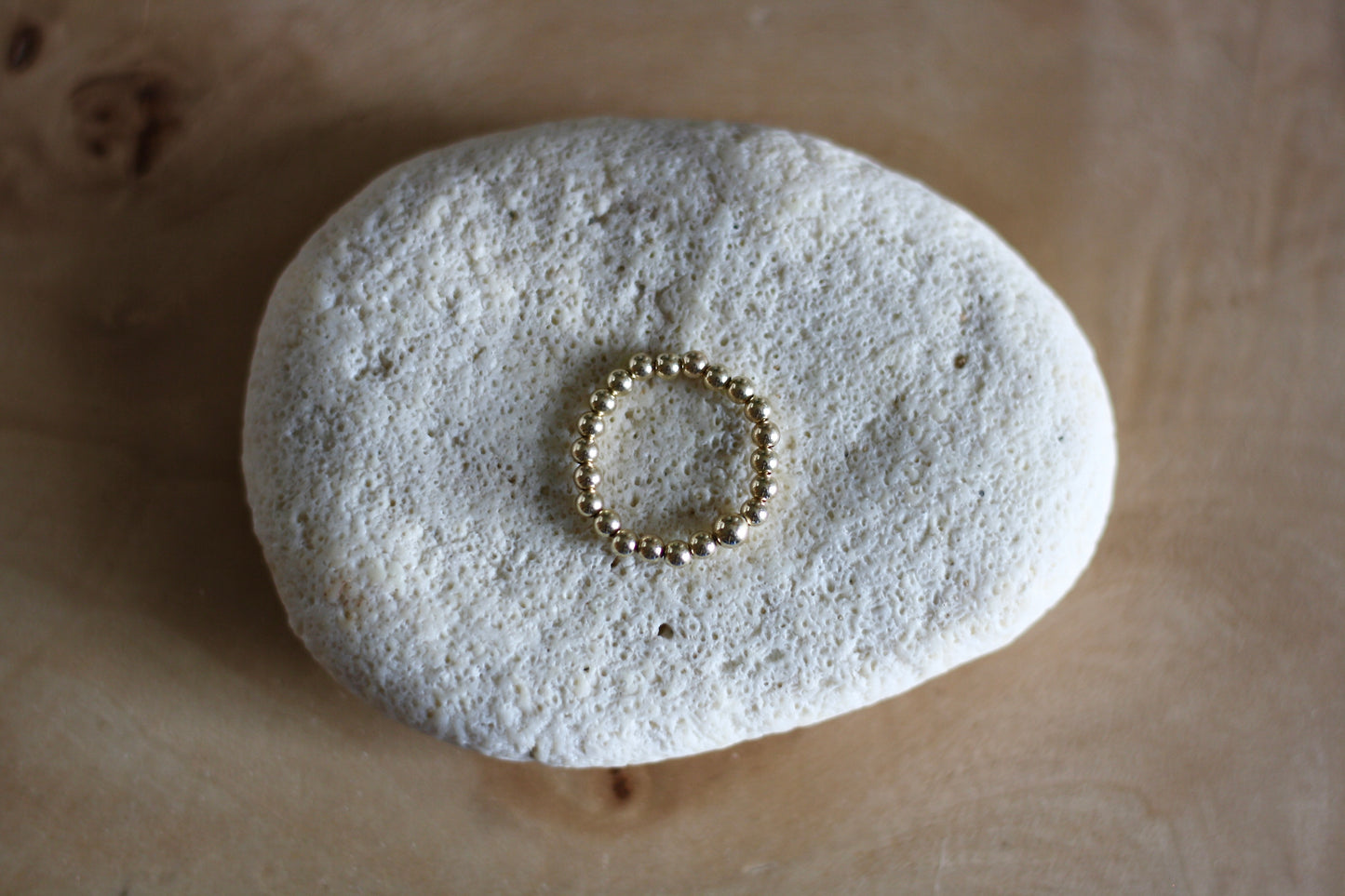 Iconic Gold-Filled Ring, 3mm Beads