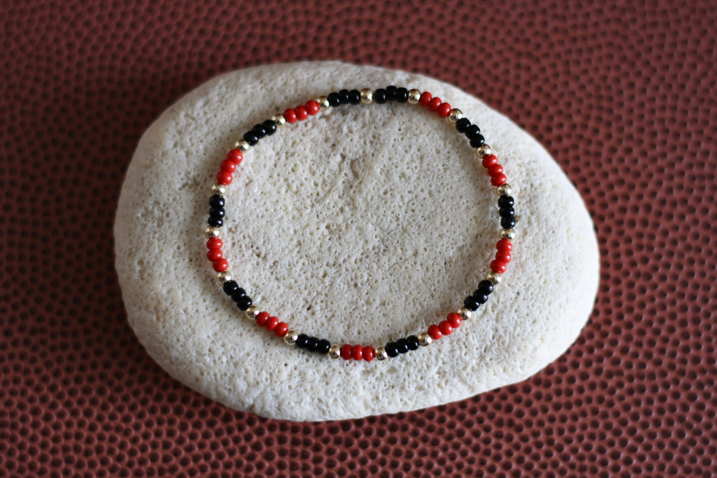 Go Sports Red & Black Checker Bracelet