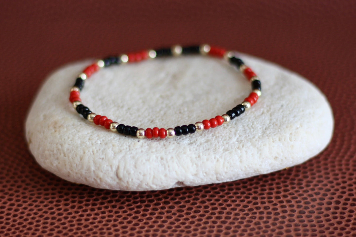 Go Sports Red & Black Checker Bracelet