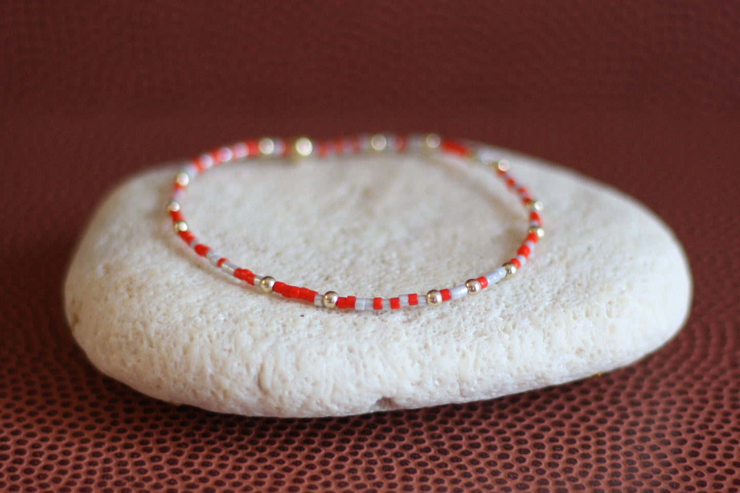 Go Sports Scarlet & Light Grey Bracelet