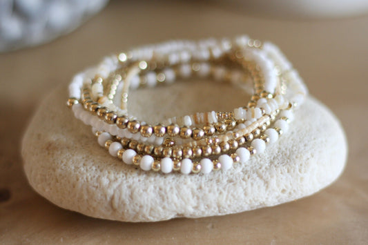 Put It in Neutral Bracelet Stack (Set of 7)