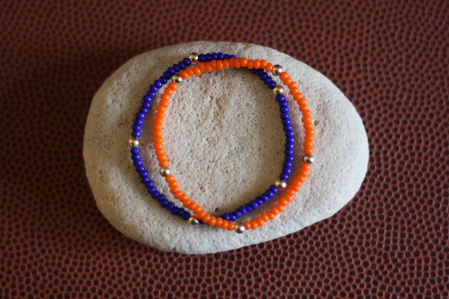 Go Sports Orange & Blue Bracelet Stack (Set of 2)