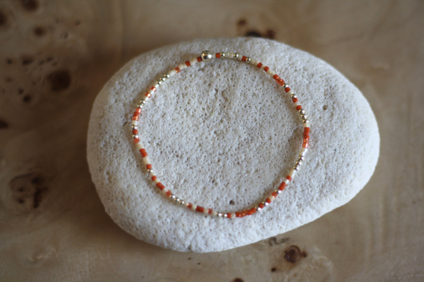 Happy Hour Pumpkin Spice Bracelet, 2mm Gold-Filled & Colorful Beads